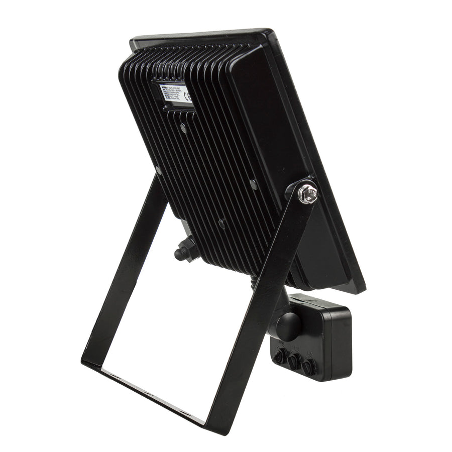 2x LED schijnwerper met Maclean bewegingsdetector, slank 50W, 4000lm, neutraal wit (4000K), IP44, MCE650 NW PIR