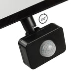 2x LED schijnwerper met Maclean bewegingsdetector, slank 50W, 4000lm, neutraal wit (4000K), IP44, MCE650 NW PIR