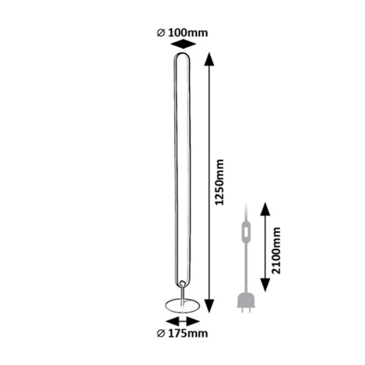 Rabalux, staande lamp, LED 19W, RGB, met afstandsbediening, Barto
