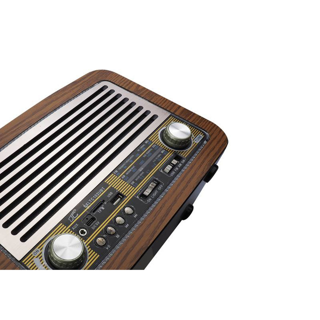 LTC draagbare radio, telescopische antenne, Bluetooth, FM/AM/SW, Olza Retro