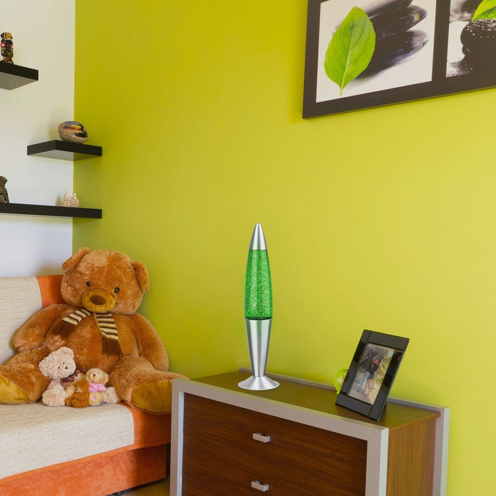 Rabalux lamp, lava type, met glitter, 25W, groen, Glitter