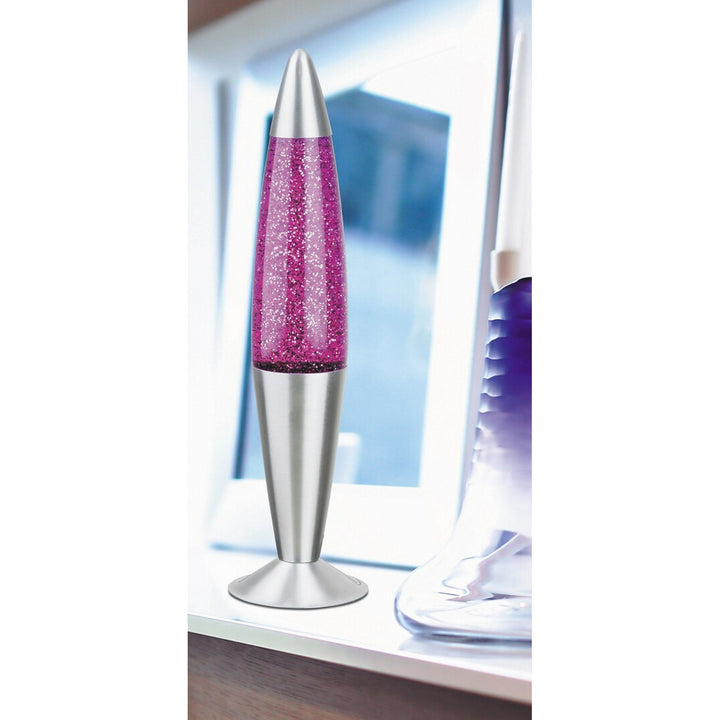 Rabalux lamp, lava type, met glitter, 25W, paars, Glitter