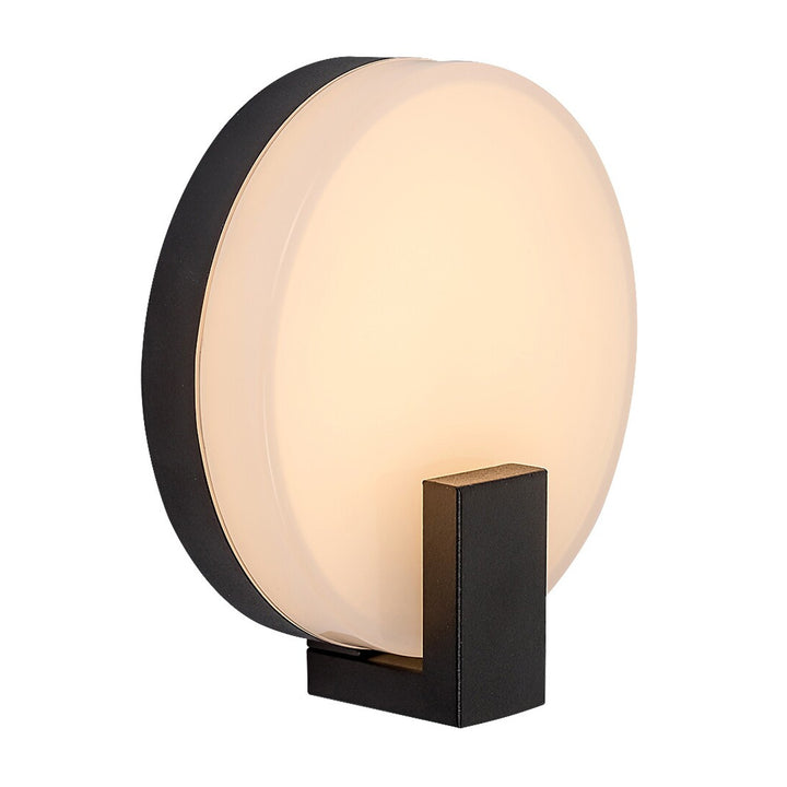 Rabalux wandlamp, buiten, rond, IP44, 10W, zwart, Cyprus