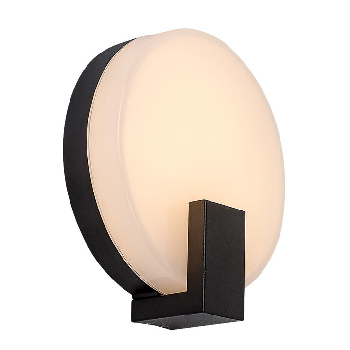Rabalux wandlamp, buiten, rond, IP44, 10W, zwart, Cyprus