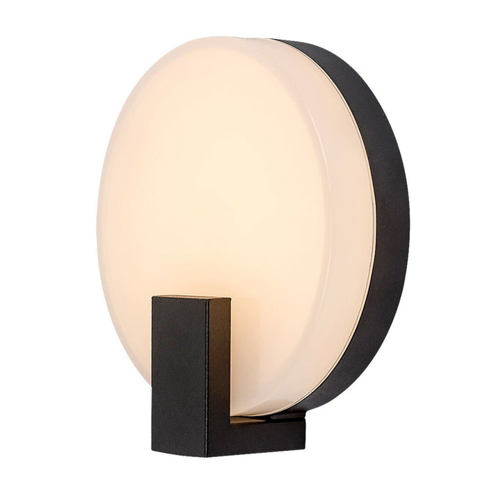 Rabalux wandlamp, buiten, rond, IP44, 10W, zwart, Cyprus