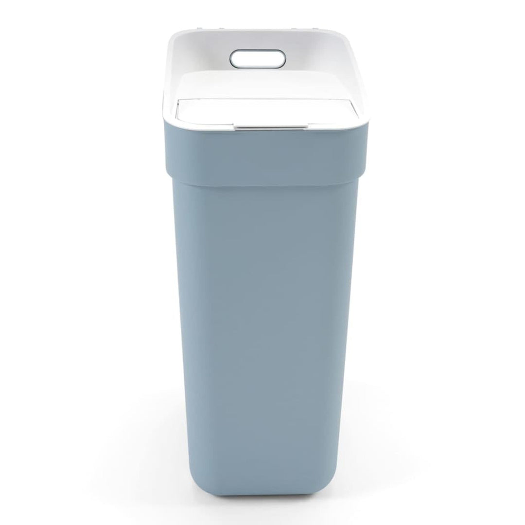 Curver afvalbak, voor recycling, 30 liter, grijs-blauw, Klaar om in te zamelen