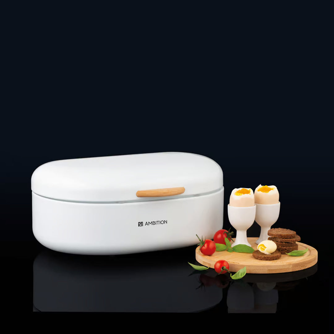 Ambition broodbrood, staal, met houten handvat, wit, 35 cm, Olivier