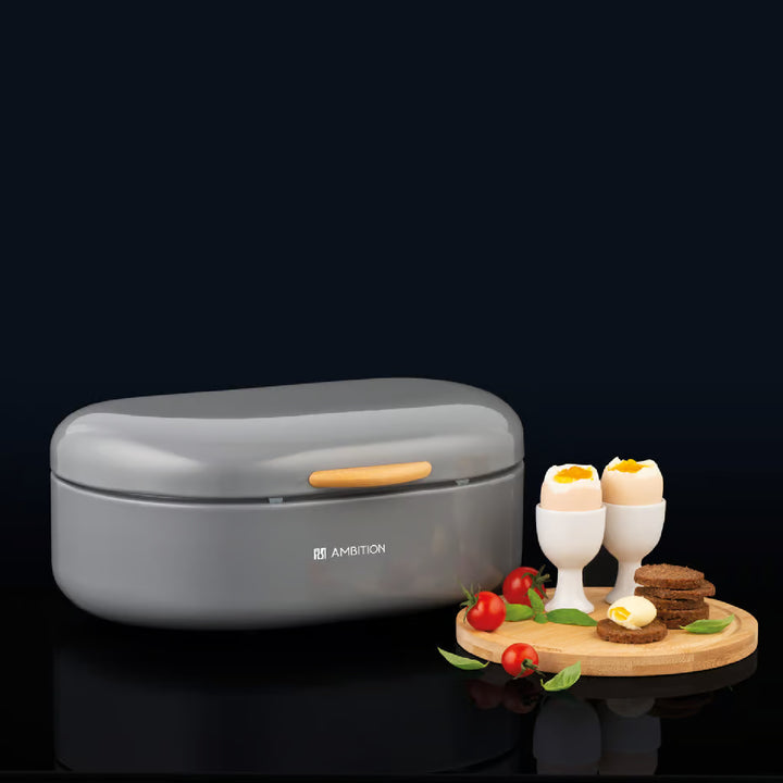 Ambition broodbrood, staal, met houten handvat, grijs, 35 cm, Olivier