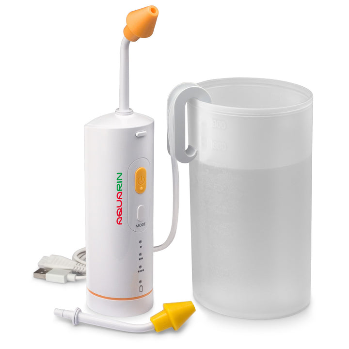 AQUARIN irrigator, neusspoeling, 900 ml beker, 2 opzetstukken, LD-N1