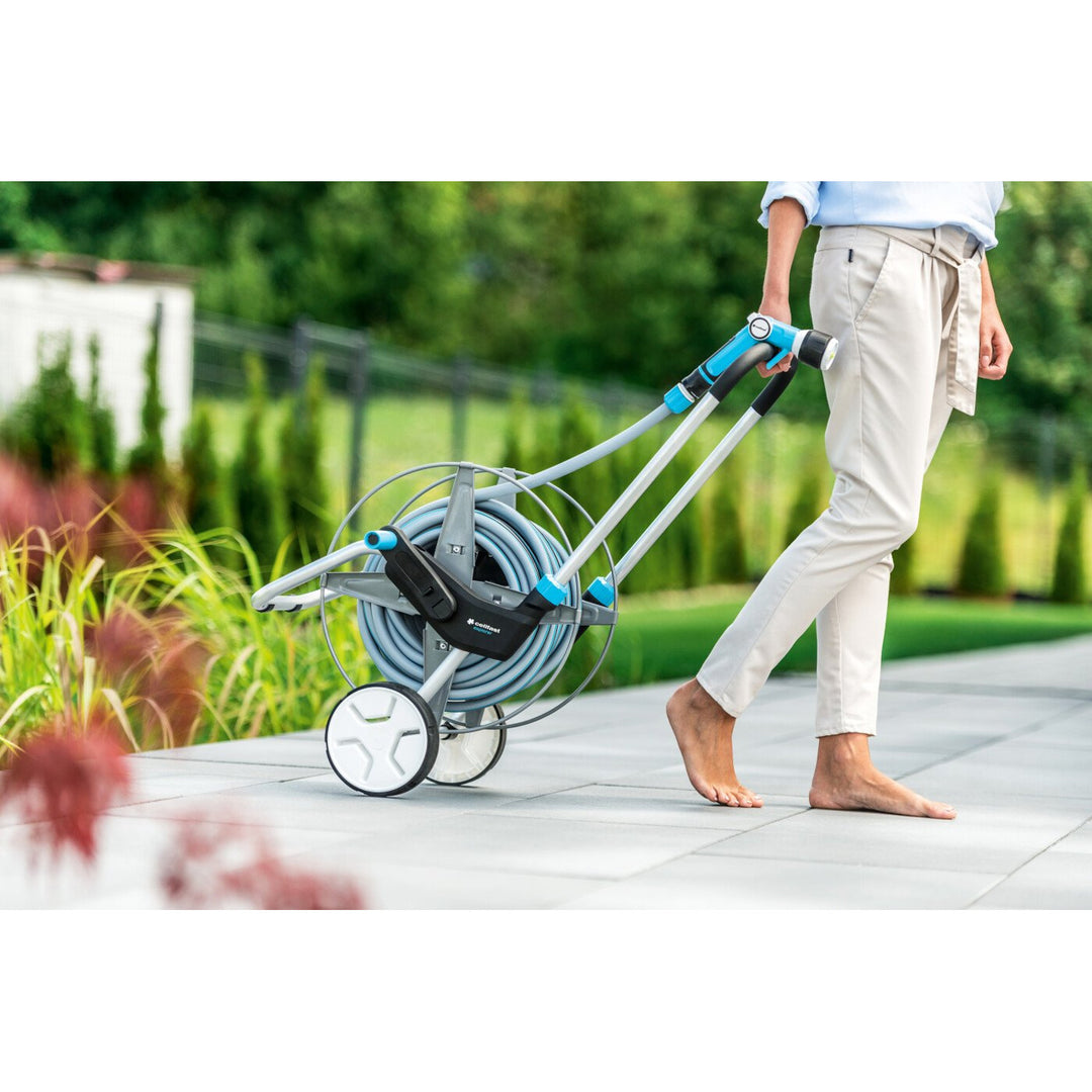 Cellfast tuinset, trolley, 20m 3/4 slang, sproeier, hulpstukken, EXPLORER