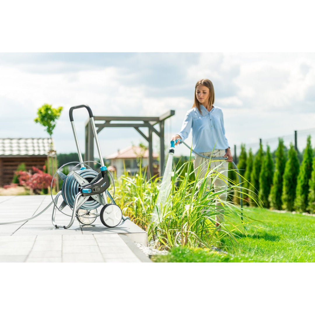 Cellfast tuinset, trolley, 20m 3/4 slang, sproeier, hulpstukken, EXPLORER
