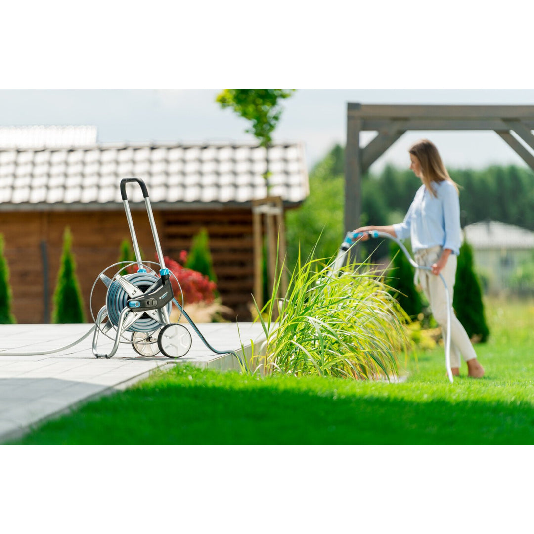 Cellfast tuinset, trolley, 20m 3/4 slang, sproeier, hulpstukken, EXPLORER
