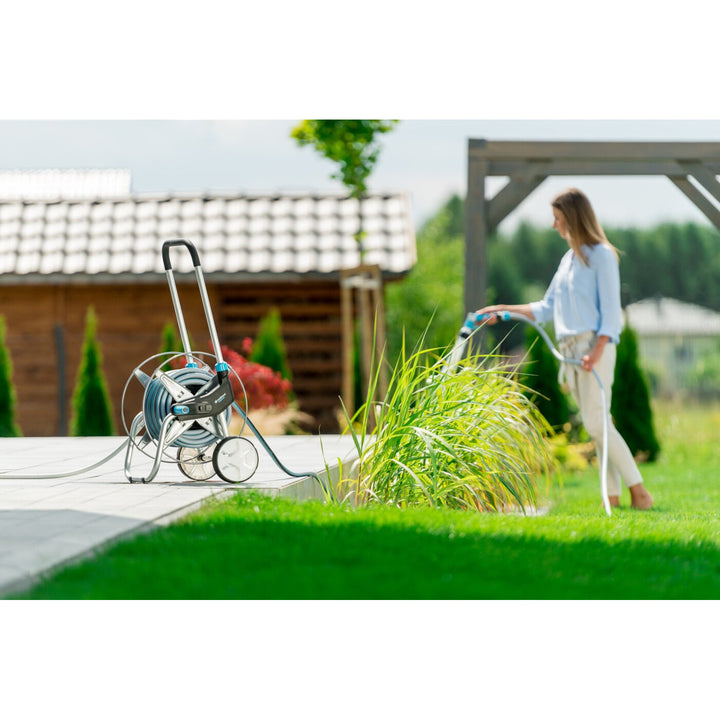 Cellfast tuinset, trolley, 20m 3/4 slang, sproeier, hulpstukken, EXPLORER