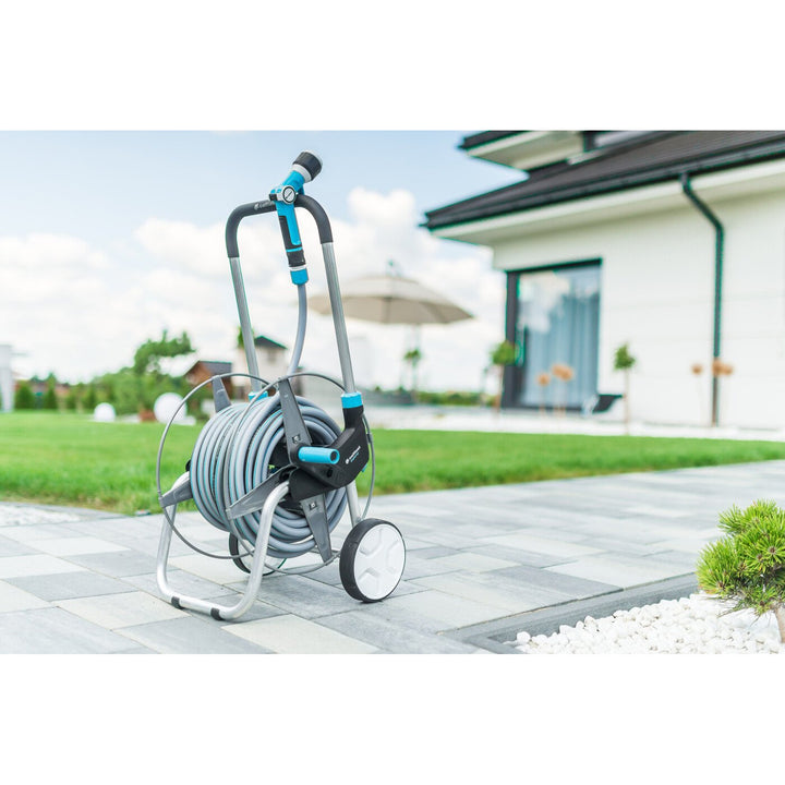 Cellfast tuinset, trolley, 20m 3/4 slang, sproeier, hulpstukken, EXPLORER