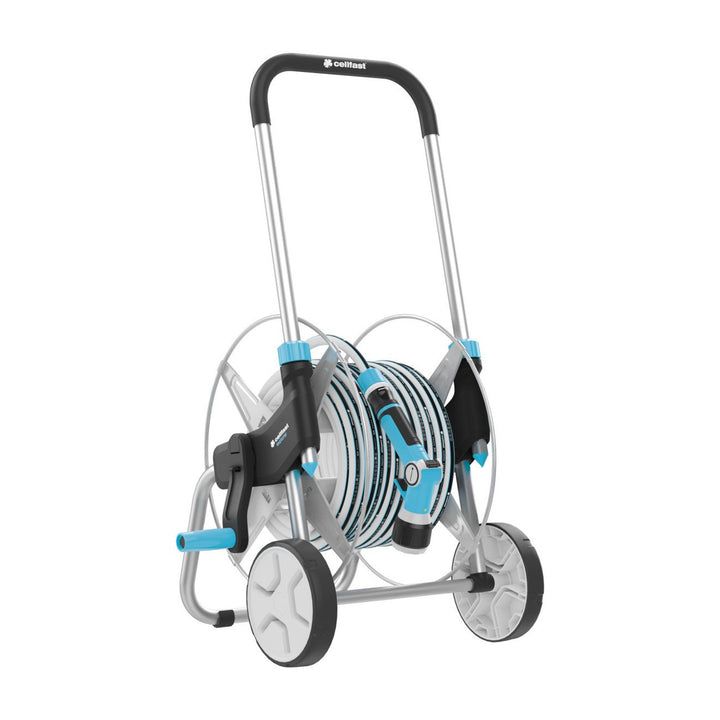 Cellfast tuinset, trolley, 20m 3/4 slang, sproeier, hulpstukken, EXPLORER