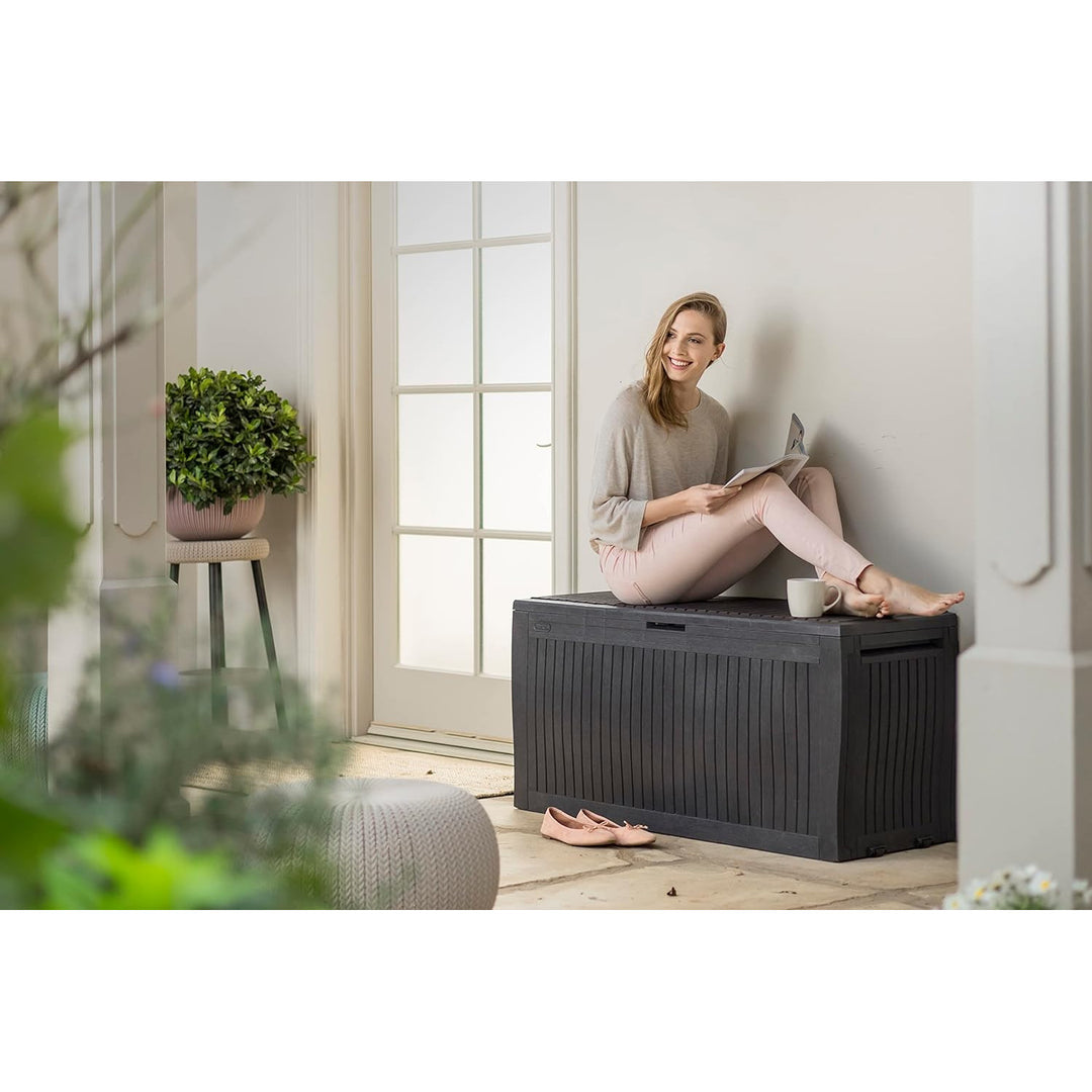 Tuinkist, grafiet, 270l, Comfy Opbergbox
