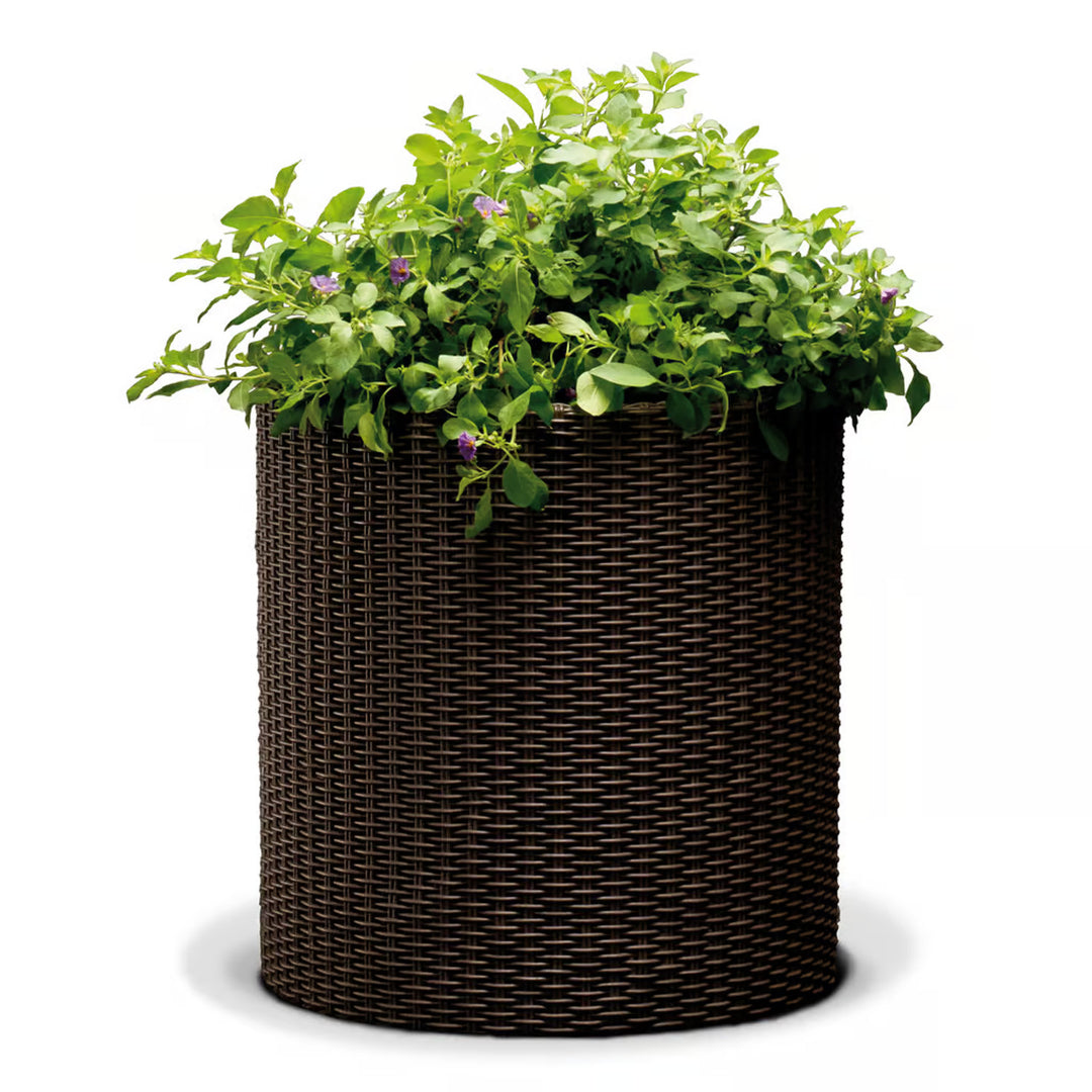 Keter bloempot, rond, diameter 36 cm, brons, Cilinder Plantenbak M
