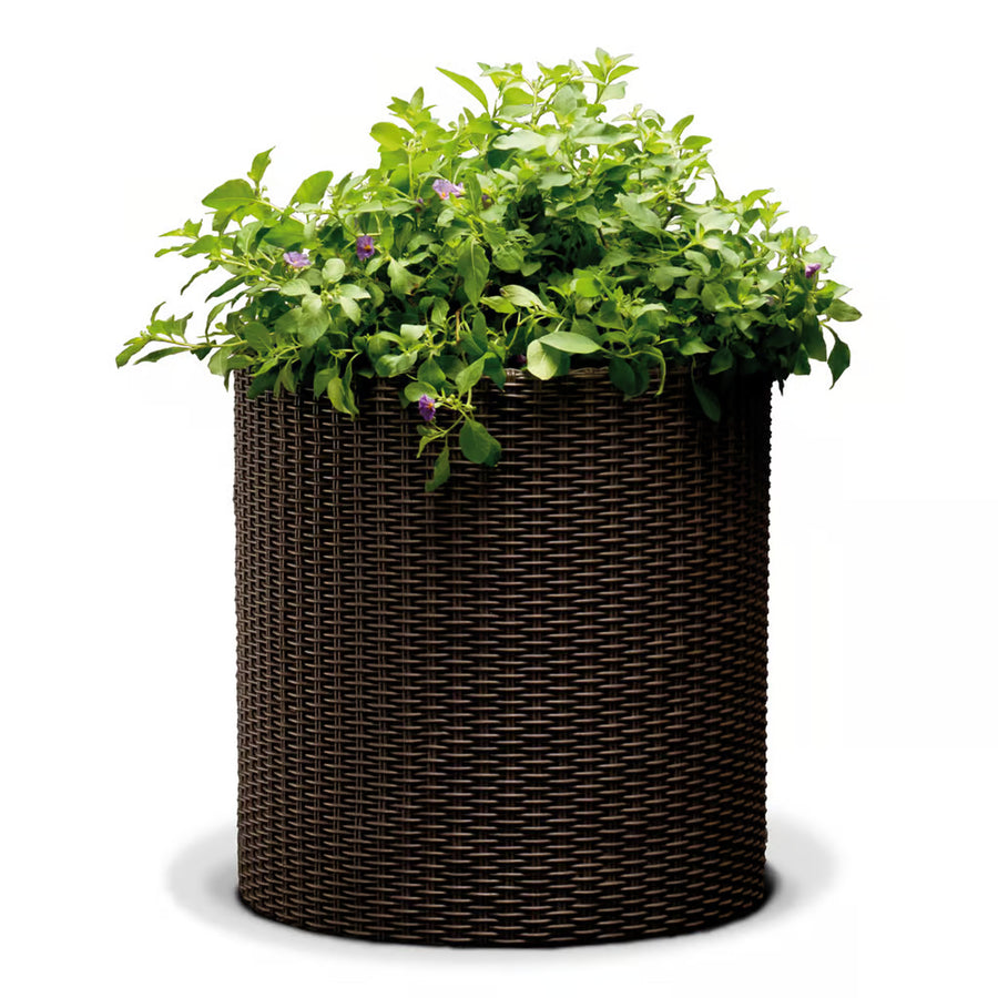 Keter bloempot, rond, diameter 36 cm, brons, Cilinder Plantenbak M