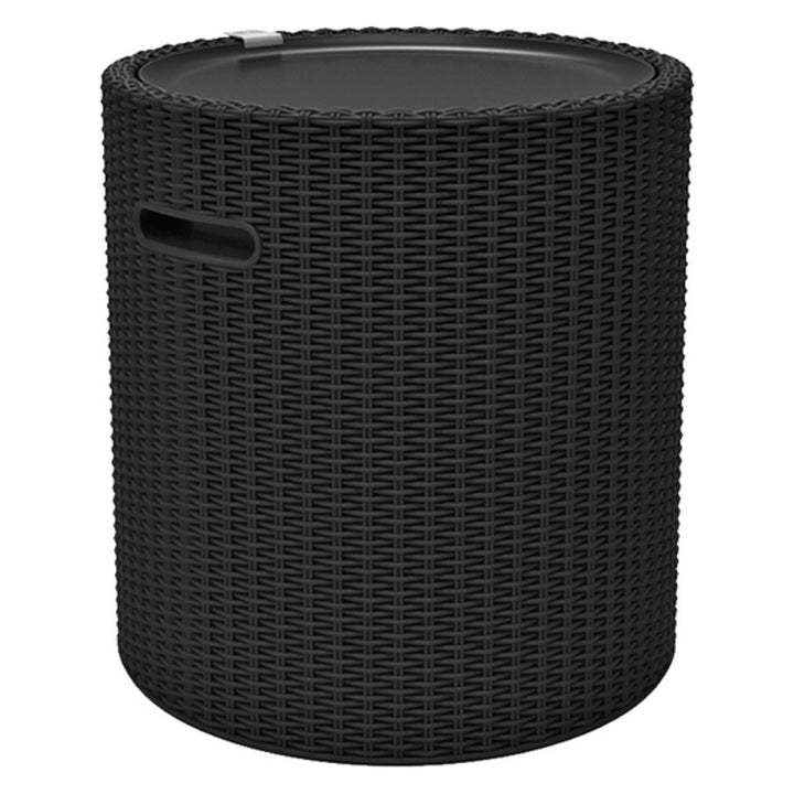 Keter tafel, met opbergruimte, zitting, antraciet, Cool Stool