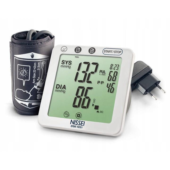 Nissei bloeddrukmeter, automatisch, aritmiedetectie, DSK-1031