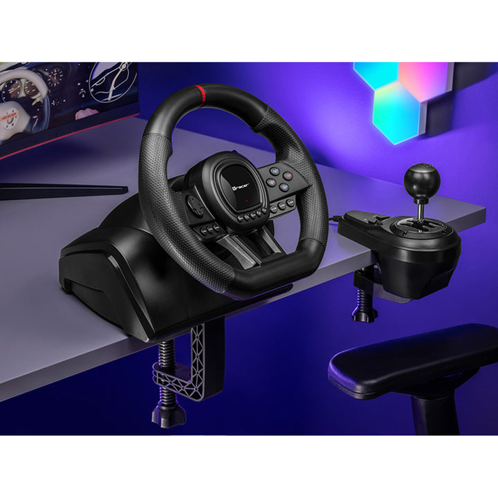 Tracer stuur, versnellingsbak, pedalen, voor PC PS3 PS4 Xbox One Xbox360 Switch, Simracer