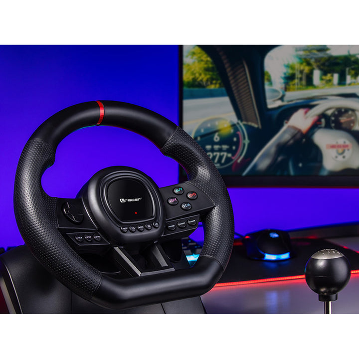 Tracer stuur, versnellingsbak, pedalen, voor PC PS3 PS4 Xbox One Xbox360 Switch, Simracer