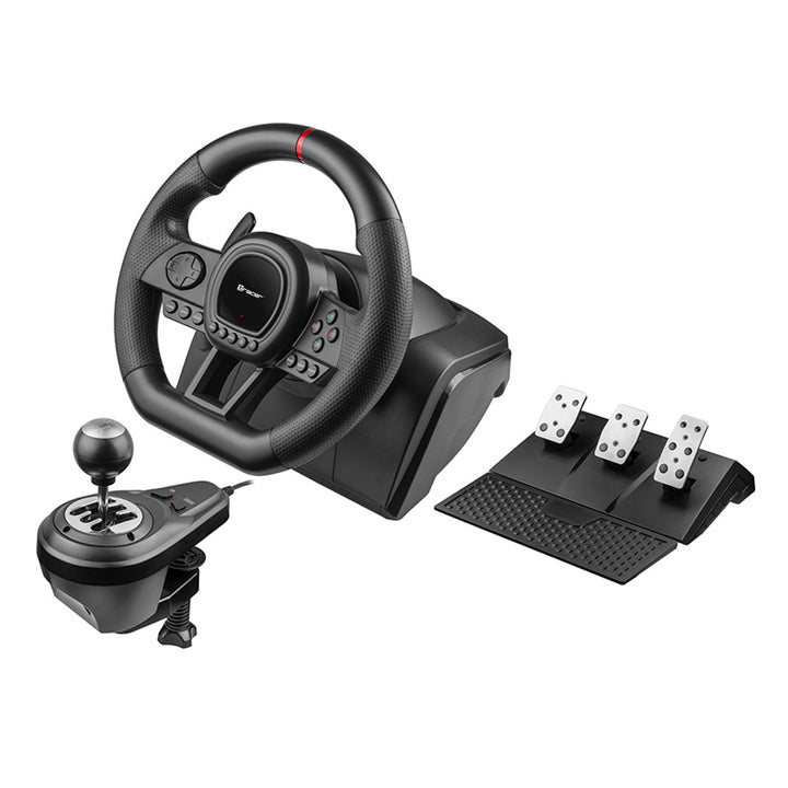 Tracer stuur, versnellingsbak, pedalen, voor PC PS3 PS4 Xbox One Xbox360 Switch, Simracer