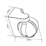 Maclean infrarood PIR bewegingsmelder IP44 grijs bereik 12m max. belasting 800/1200W MCE358 GR
