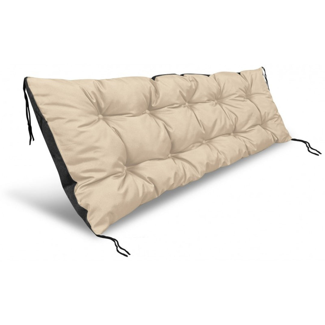 Tuinbankkussen van europallets beige 120x40 cm