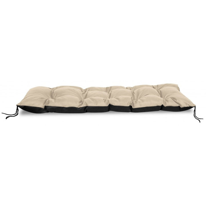 Tuinbankkussen van europallets beige 120x40 cm