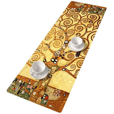 Bertoni tafelloper, vilt, 115x40cm, Artdeco print patroon