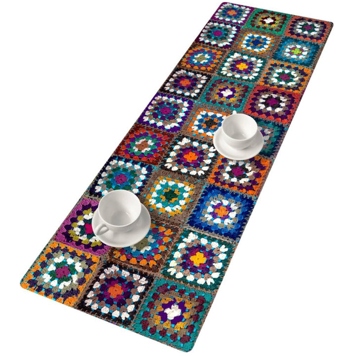 Bertoni tafelloper, vilt, 115x40cm, Frania print patroon