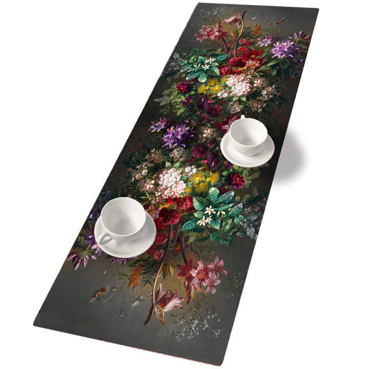 Bertoni EE088 Tafelkleed Tafelloper Vilt, 115x40cm print Bouquet