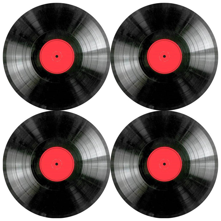 Bertoni tafelmattenset, 4 stuks, rond, 33 cm, Vinyl