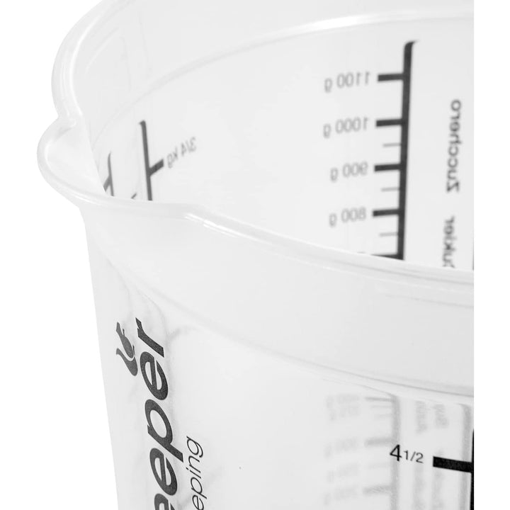 Keeeper maatbeker, antislip, met handvat, 1l, nordic grijs, Masimmo