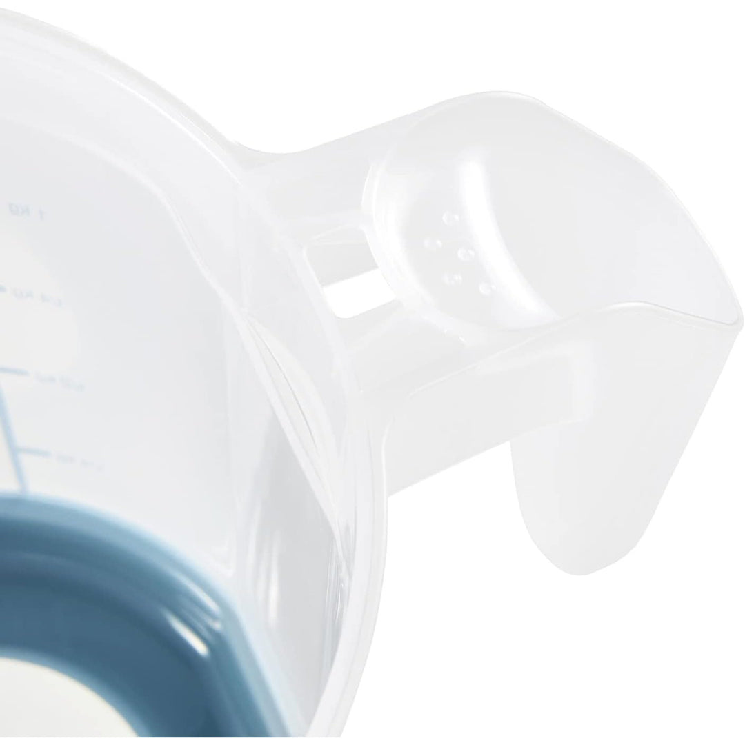 Keeeper maatbeker, antislip, met handvat, 1l, nordic blauw, Masimmo