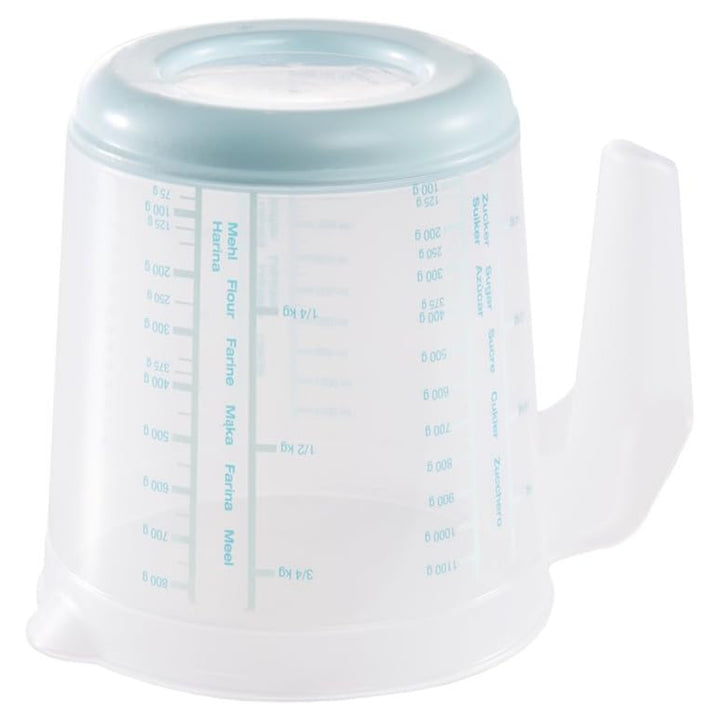 Keeeper maatbeker, antislip, met handvat, 1l, aquamarijn, Masimmo