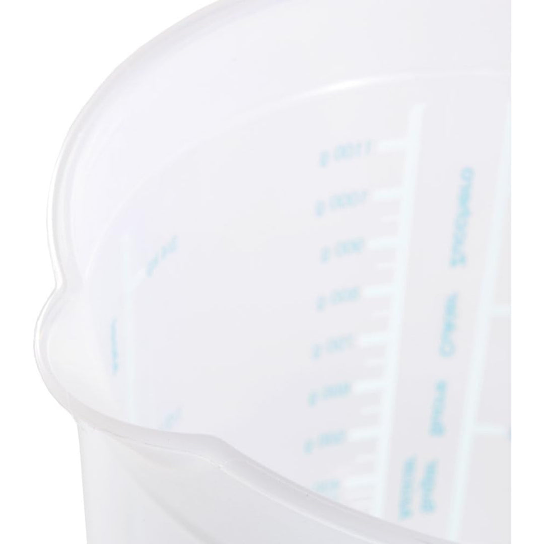 Keeeper maatbeker, antislip, met handvat, 1l, aquamarijn, Masimmo