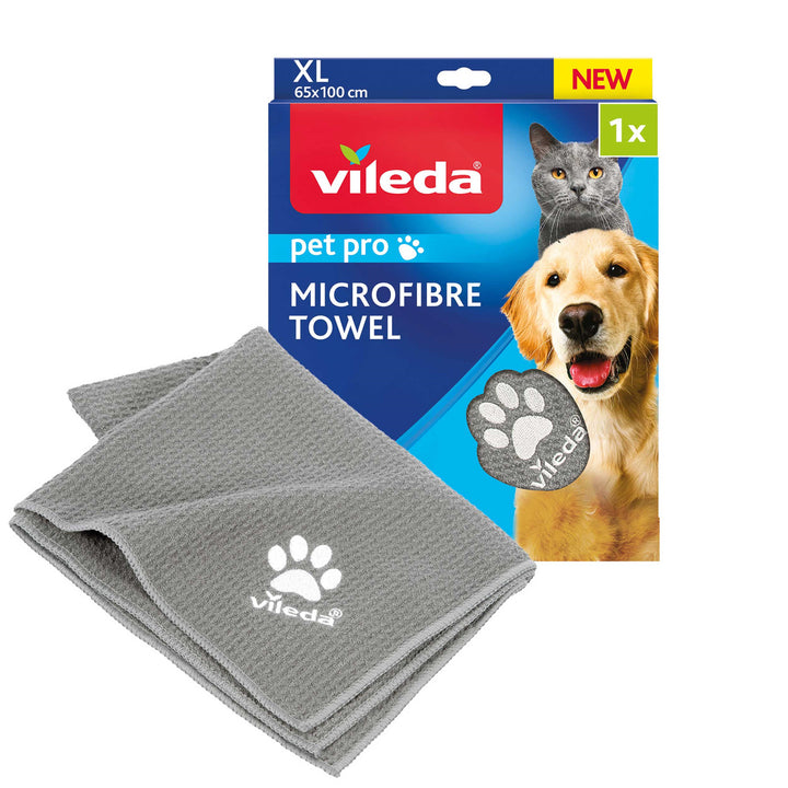 Vileda handdoek voor huisdieren, microvezel, maat XL, Pet Pro