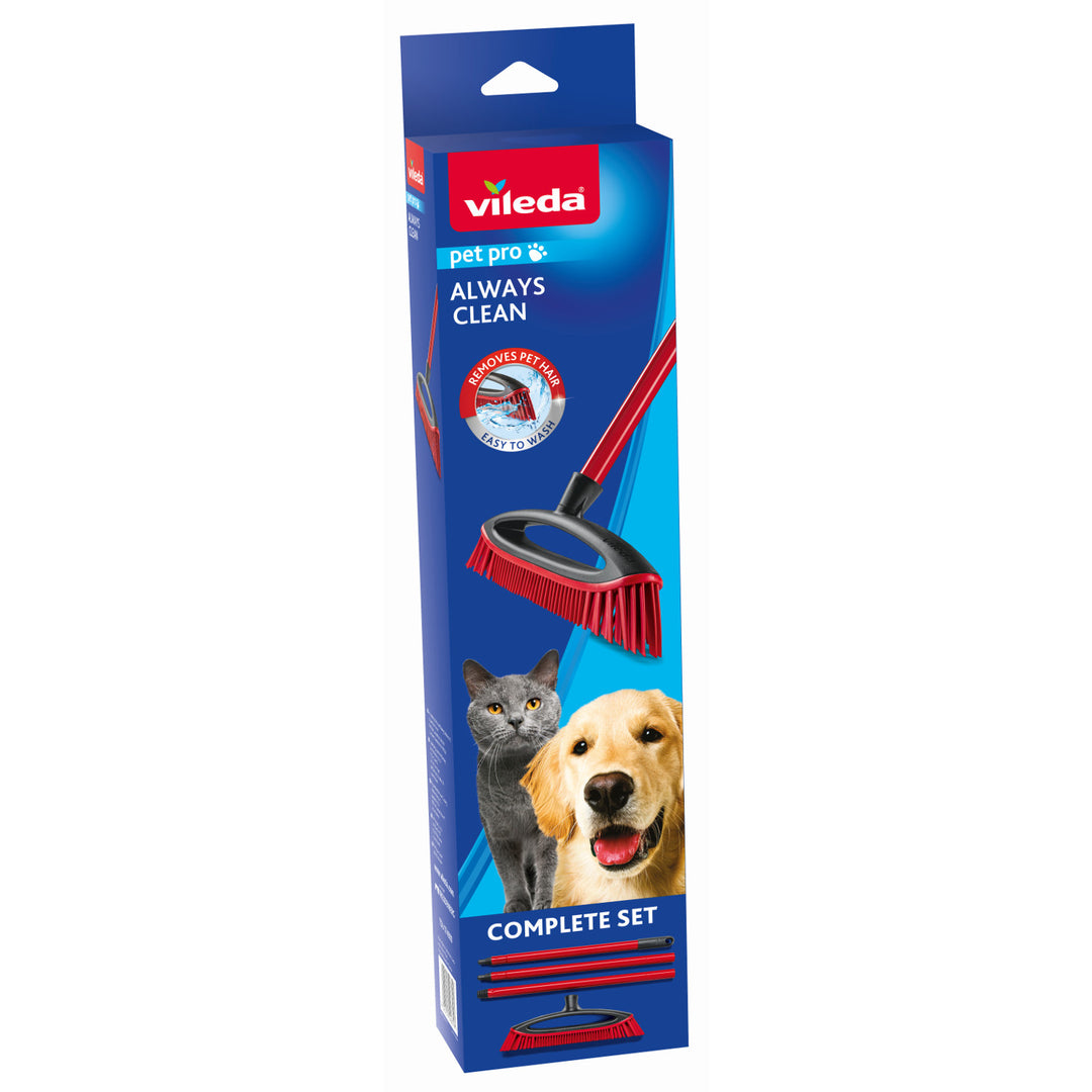 Vileda haarborstel, rubberen haren, Always Clean, Pet Pro