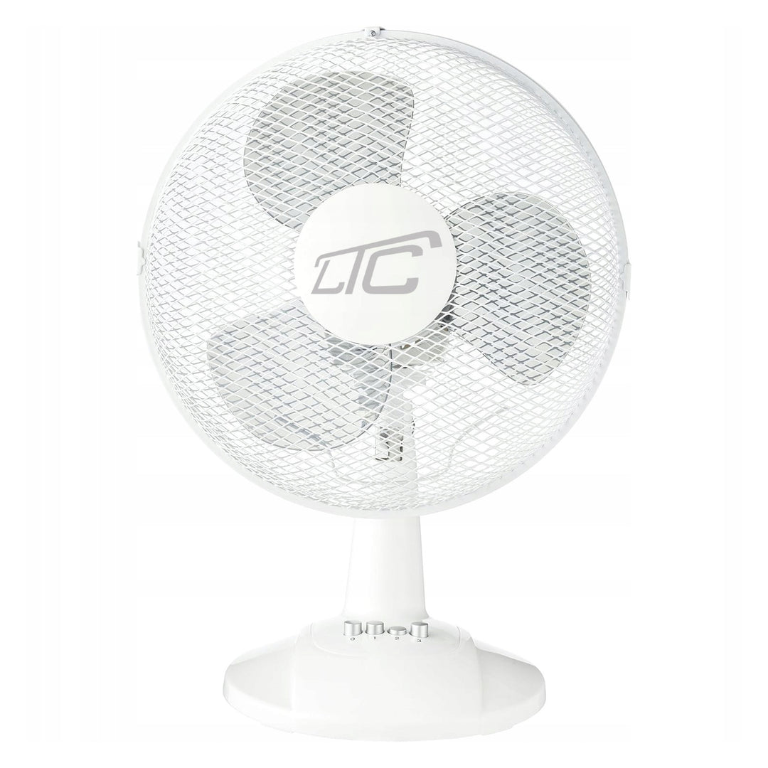 LTC bureauventilator, oscillerend, hoekverstelbaar, 38W, wit, LXWT20