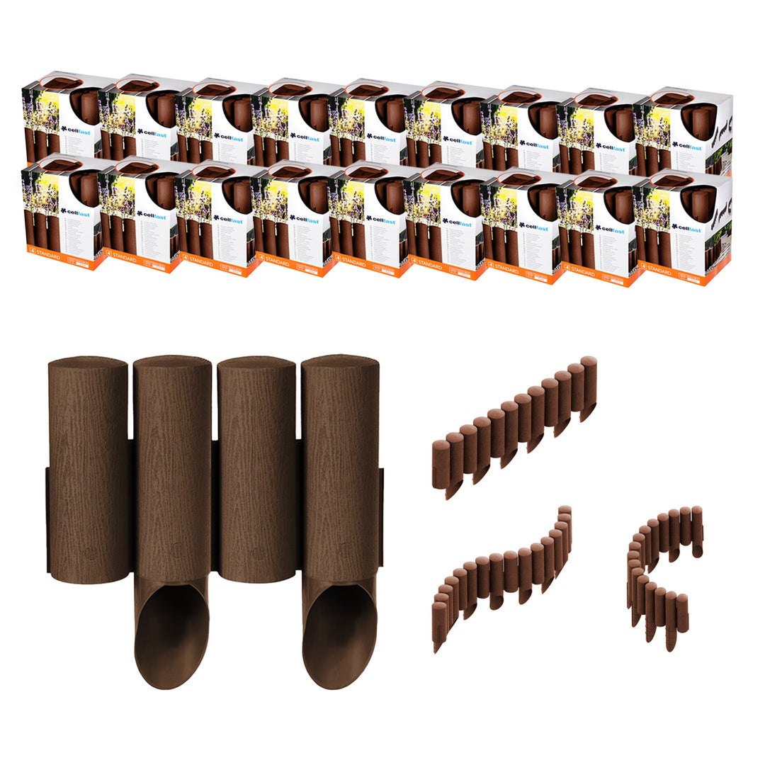 Cellfast tuinpalen, houtlook, vorstbestendig, lengte 41,4 m, kleur bruin, 34-041