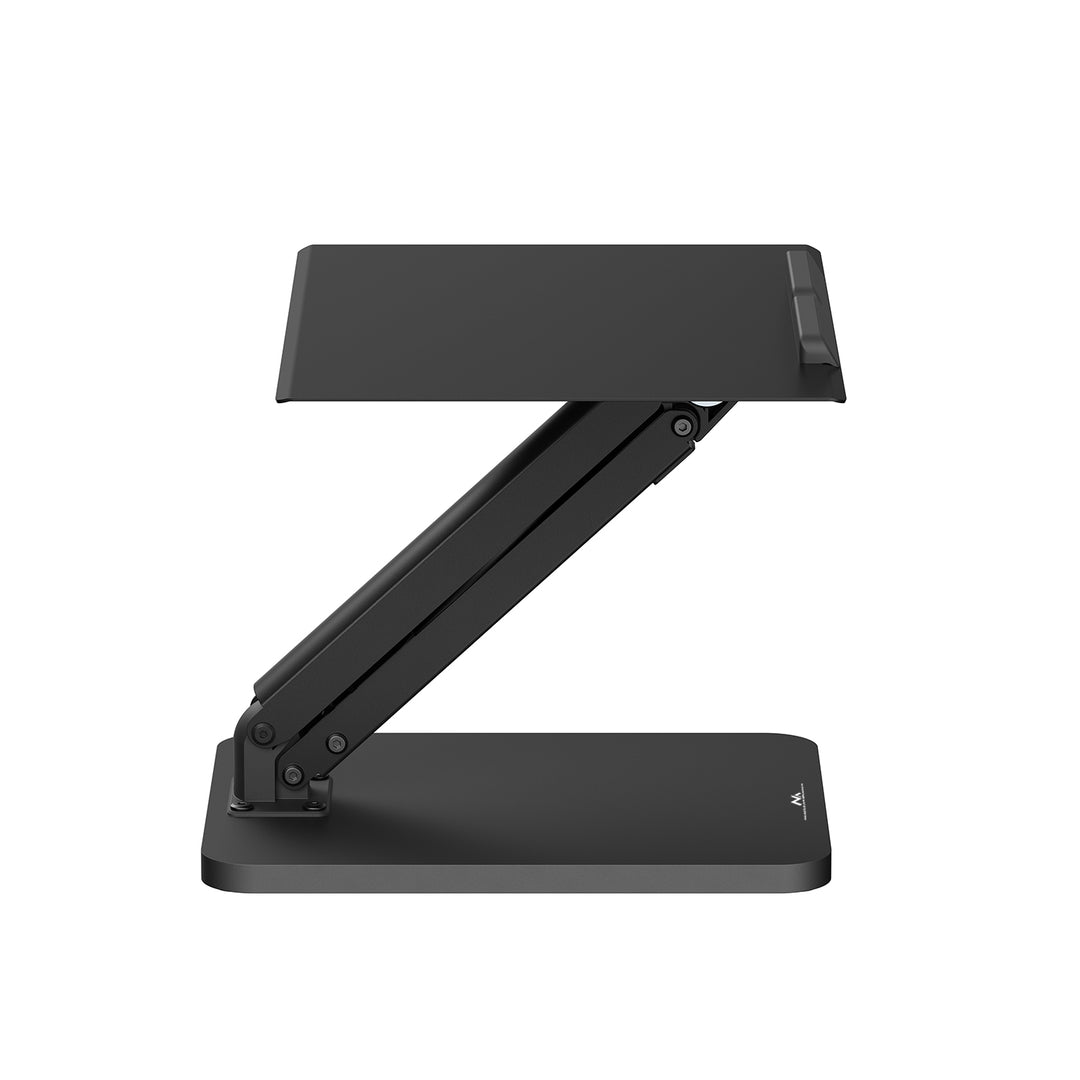 Maclean bureaustandaard voor monitor of laptop, gasveer, voor staand en zittend gebruik, zwart, MC-493