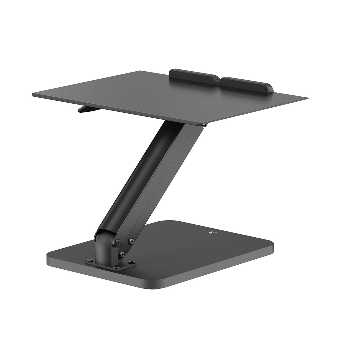 Maclean bureaustandaard voor monitor of laptop, gasveer, voor staand en zittend gebruik, zwart, MC-493