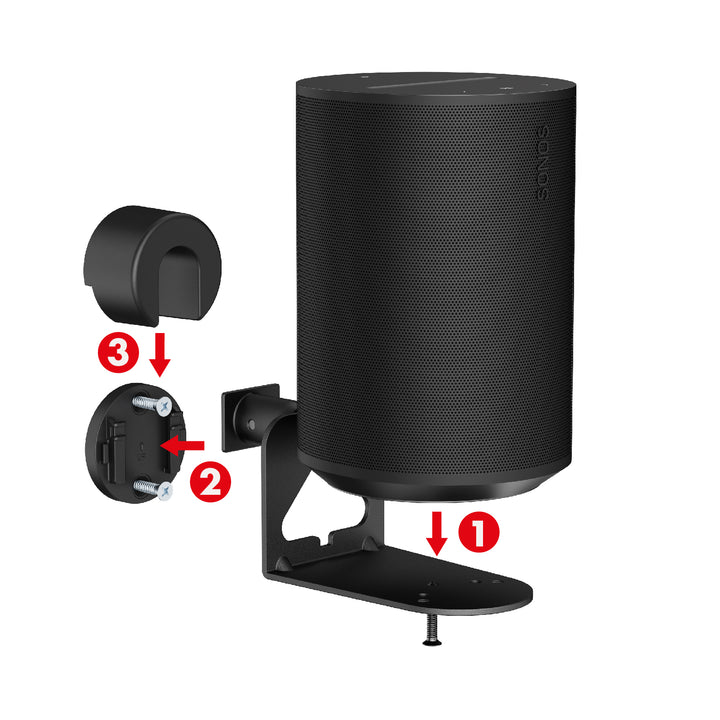 Maclean Muurbevestiging voor Sonos luidspreker, Sonos Era 100 &amp; 300, MC-495 2 stuks