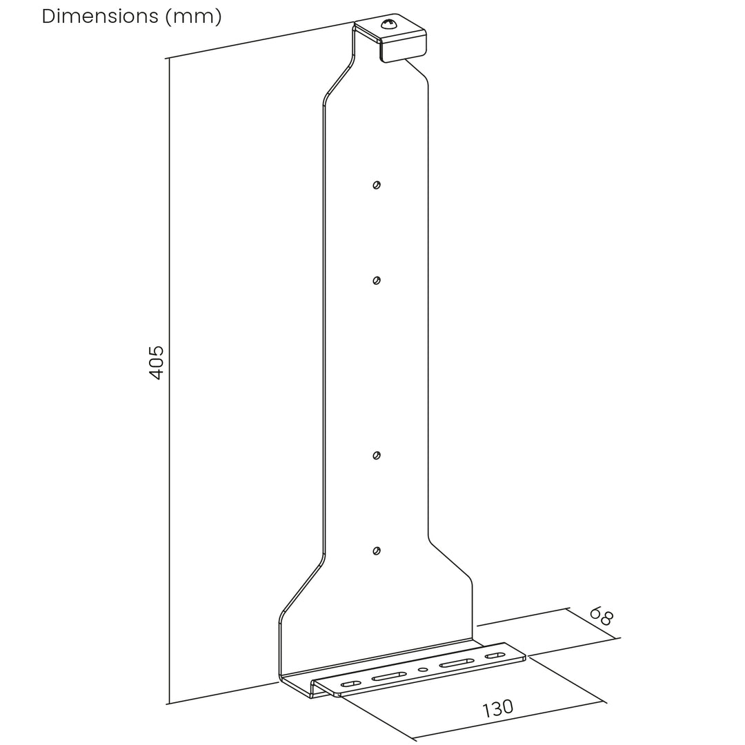 Wandmontagestandaard wit voor Playstation 5 console, max. 10 kg, NanoRS RS180