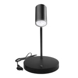 GU10 bureaulamp met aan/uit schakelaar zwart 55x90mm