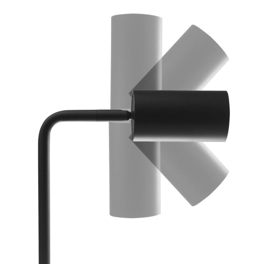 GU10 bureaulamp met aan/uit schakelaar zwart 55x90mm