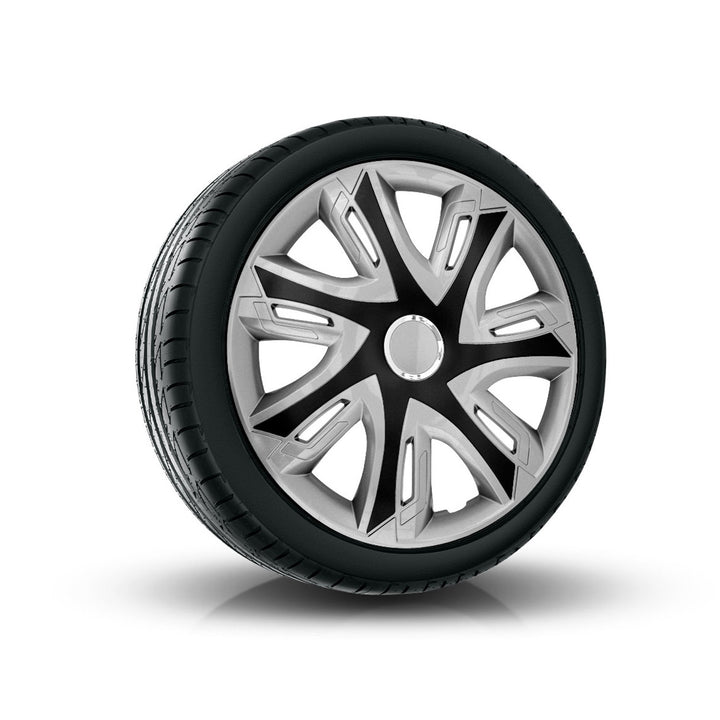 NRM Supernova bicolour zilver/zwart universele wieldop 16" 1 stuk