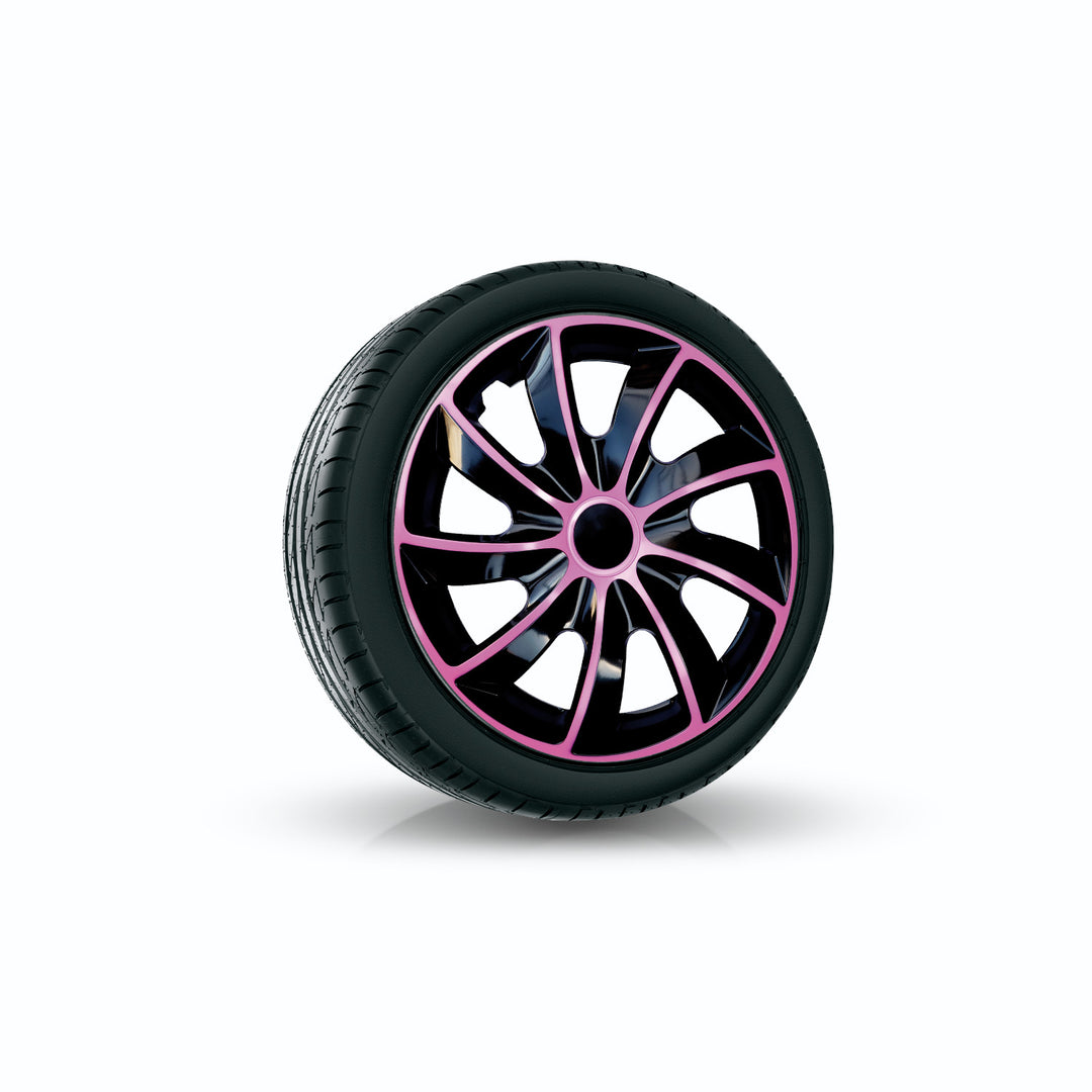 Universele wieldop 14" NRM Quad Bicolor zwart/roze 1 stuk